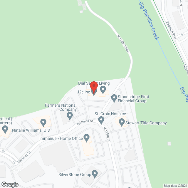 Map of the neighborhood around Dial Senior Management, Inc.