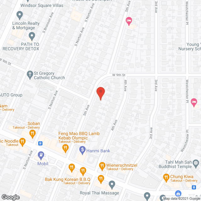 Map of the neighborhood around Our Sweet Home