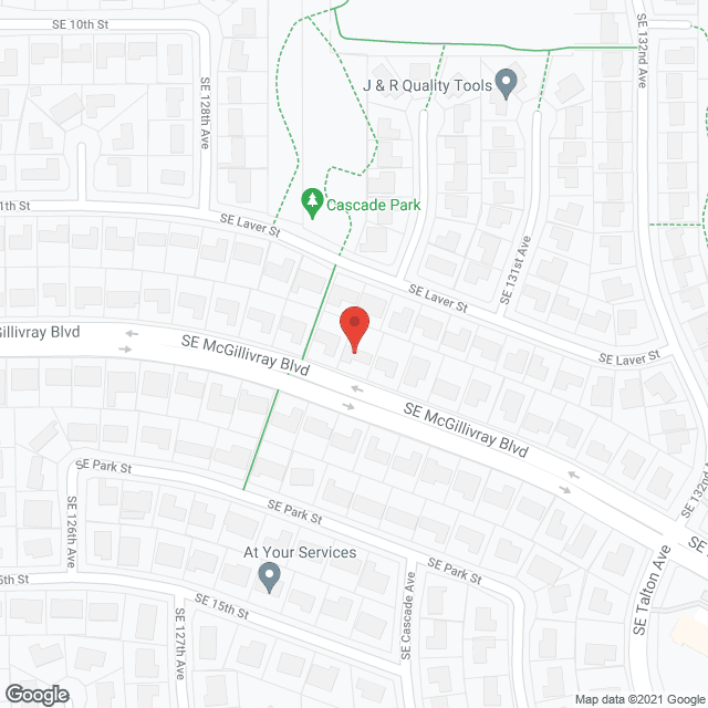 Map of the neighborhood around Sunshine AFH
