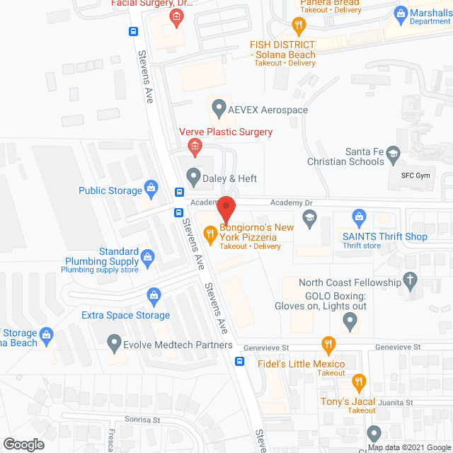 Map of the neighborhood around Senior Resource Group