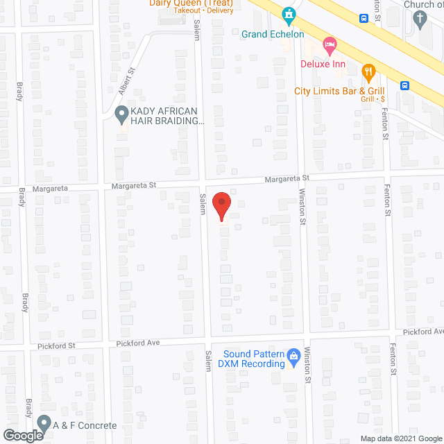 Map of the neighborhood around Precious Care
