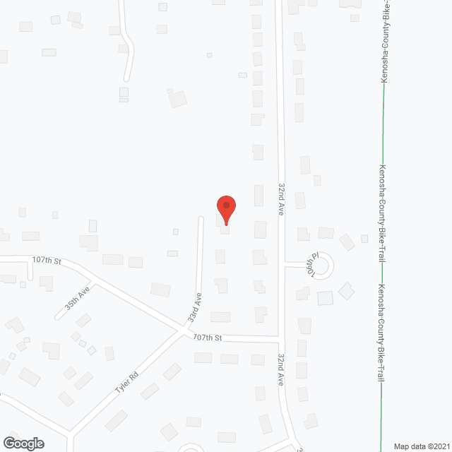 Map of the neighborhood around Cox Adult Family Home