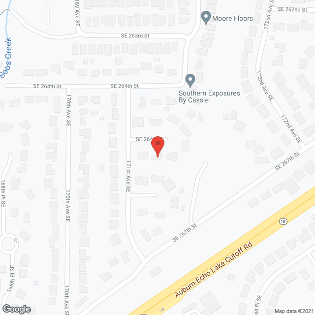 Map of the neighborhood around Grace Adult Family Home