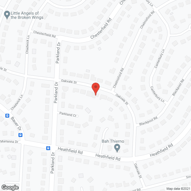 Map of the neighborhood around Reliable Home Care Services