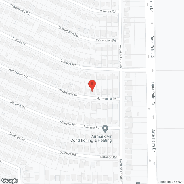 Map of the neighborhood around Hermosillo Home Care