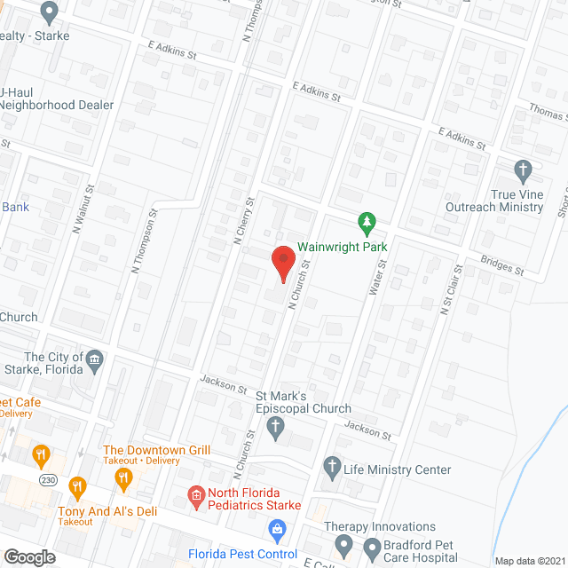 Map of the neighborhood around Parkside Assisted Living