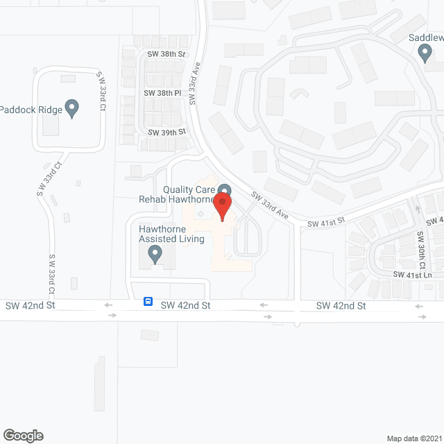 Map of the neighborhood around Hawthorne Inn and Estates of Ocala