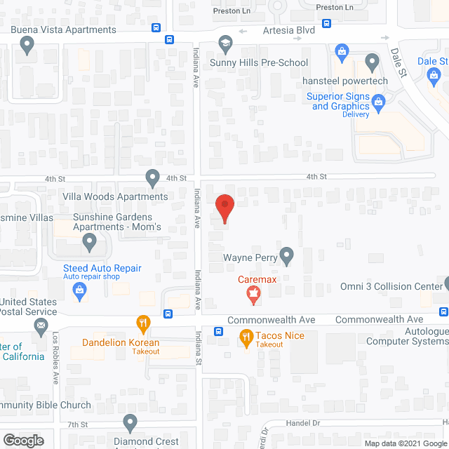 Map of the neighborhood around Somerset Home