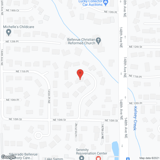 Map of the neighborhood around Harambee Adult Family Home