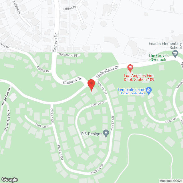 Map of the neighborhood around Bel Air Paradise