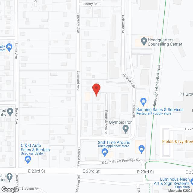 Map of the neighborhood around Cooper's Home Care
