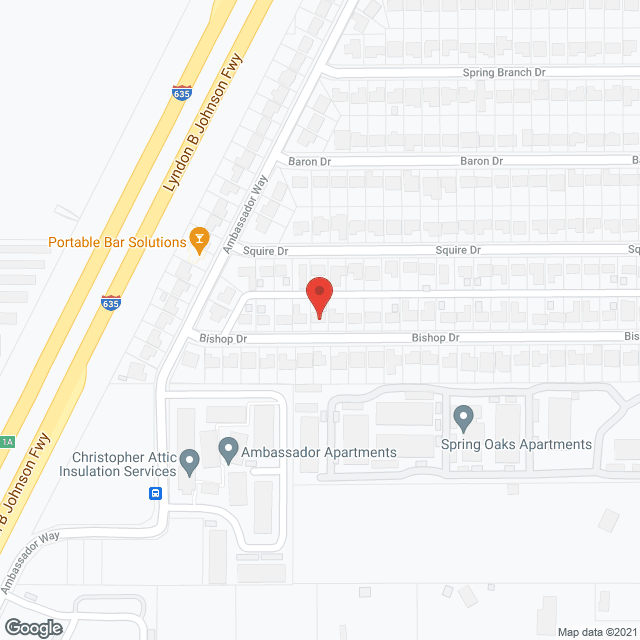 Map of the neighborhood around Gwen's Place Inc.