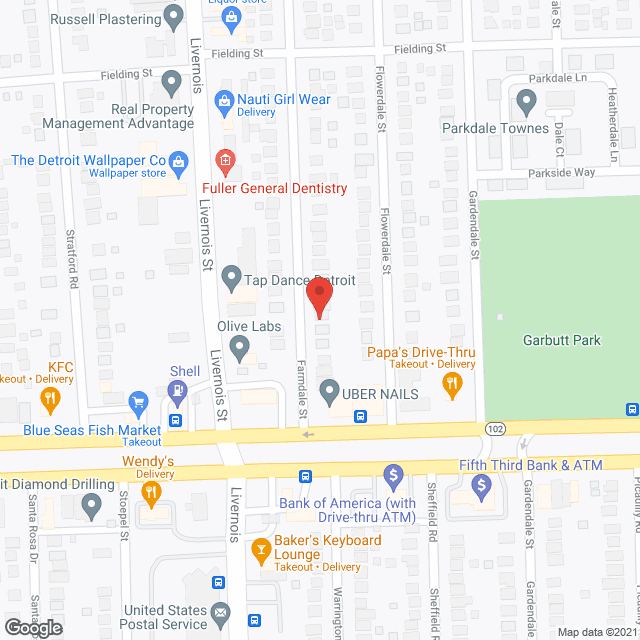 Map of the neighborhood around Lily Care Home
