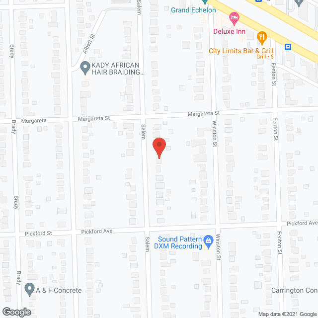 Map of the neighborhood around Salem Street Manor