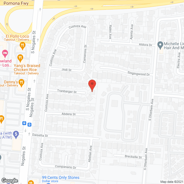 Map of the neighborhood around Aster Cottage West