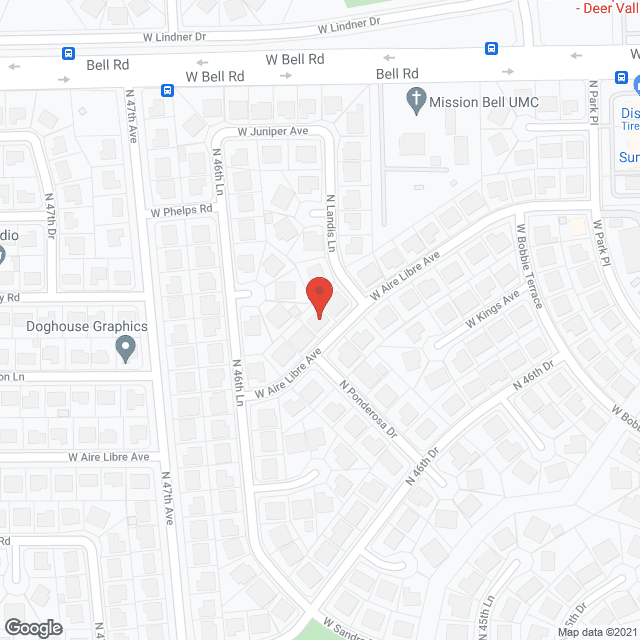 Map of the neighborhood around Niky's Loving Home