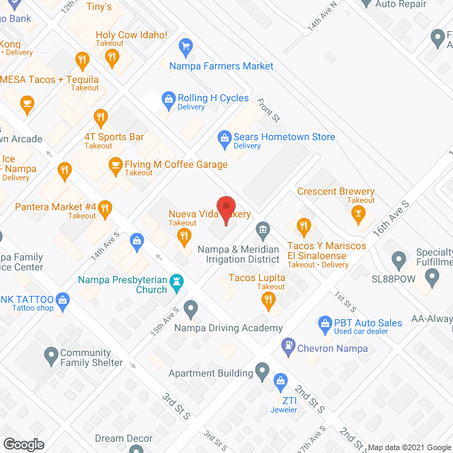 Map of the neighborhood around Landmark Tower Apartments