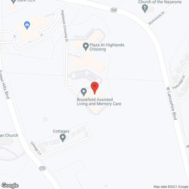 Map of the neighborhood around Brookfield Bella Vista