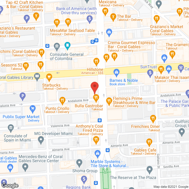 Map of the neighborhood around The Paladin of Coral Gables