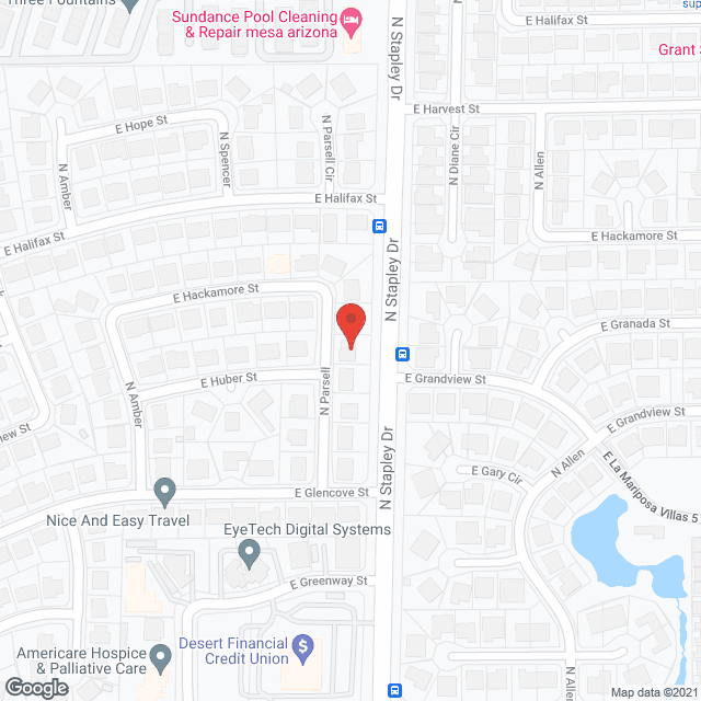 Map of the neighborhood around Hohokam Adult Care Home