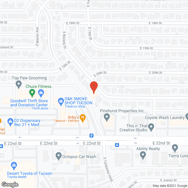 Map of the neighborhood around Comfortable Care Home, LLC