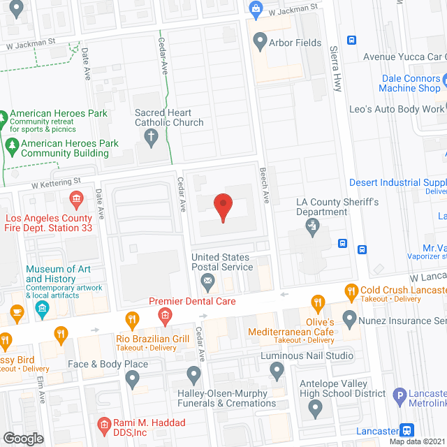 Map of the neighborhood around Cedar Town Square Senior Apts