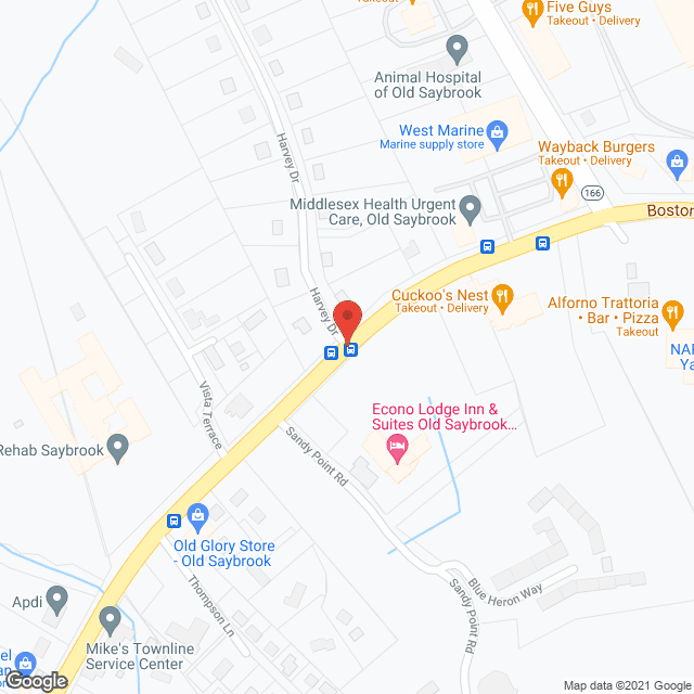 Map of the neighborhood around Yankee Village