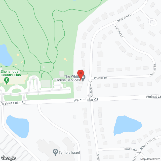 Map of the neighborhood around The White House
