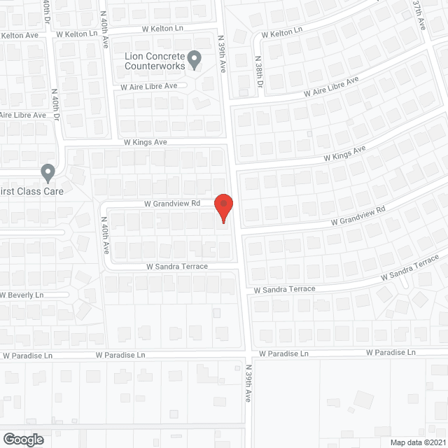 Map of the neighborhood around Grandview Assisted Living