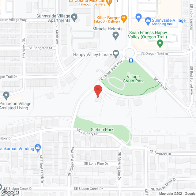 Map of the neighborhood around Care to Share ACH