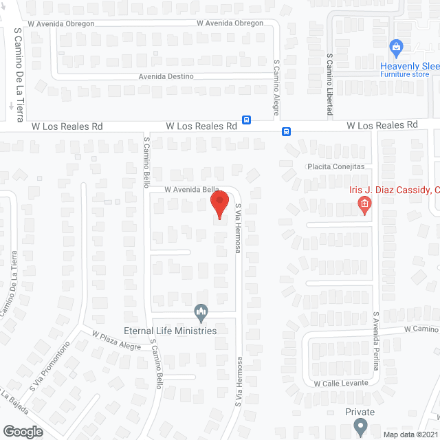 Map of the neighborhood around Joyful Home I
