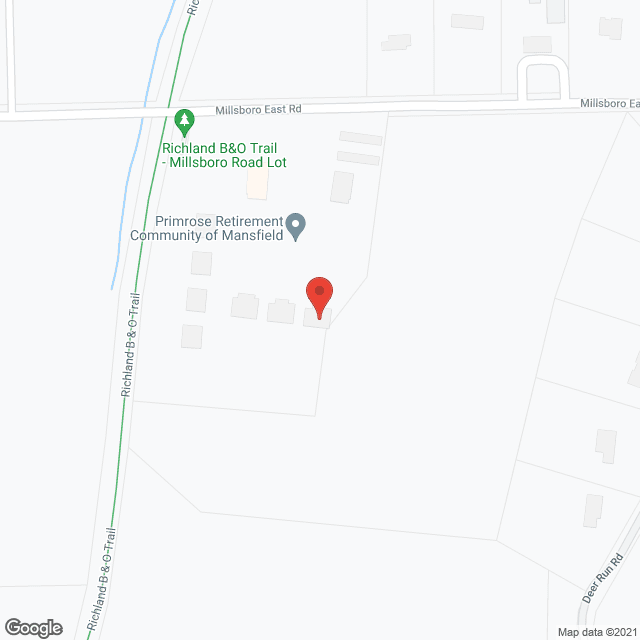 Map of the neighborhood around Primrose Retirement Community Of Mansfield