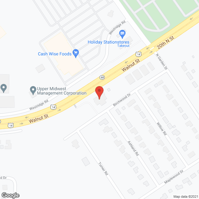 Map of the neighborhood around Prairie Senior Cottages of New Ulm