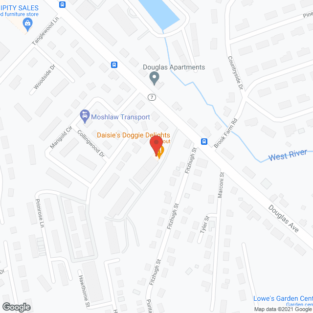 Map of the neighborhood around Douglas Terrace