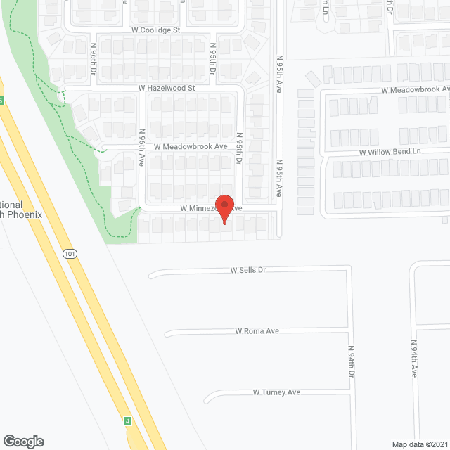 Map of the neighborhood around Happy Faces ACH