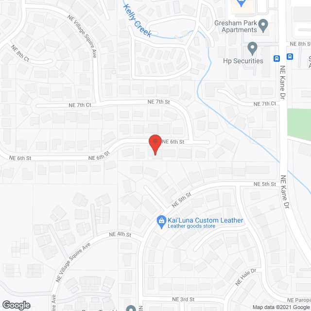 Map of the neighborhood around Caring Hearts Adult Foster Care, Inc.