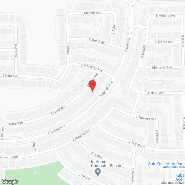 Map of the neighborhood around Augusta Gardens LLC