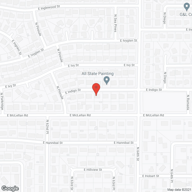 Map of the neighborhood around Senior Reflections