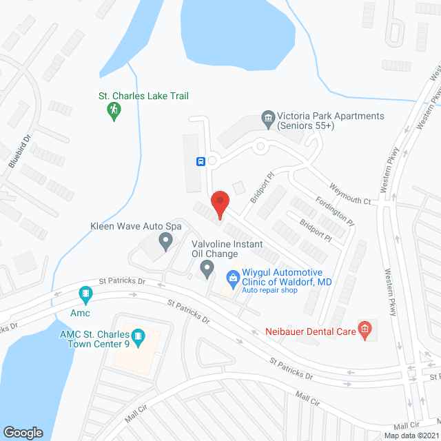 Map of the neighborhood around Victoria Park Jaycees