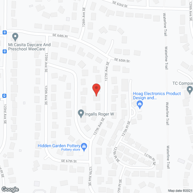 Map of the neighborhood around Julia's AFH, LLC
