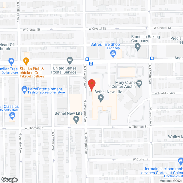 Map of the neighborhood around Beth Anne Supportive Living