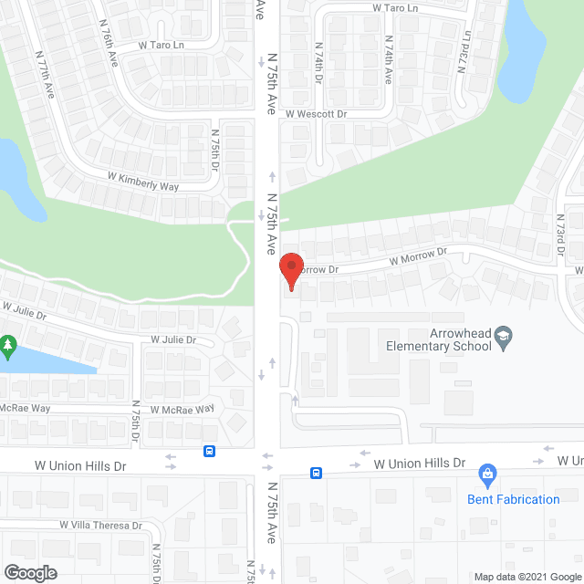 Map of the neighborhood around Castle Care