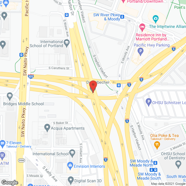 Map of the neighborhood around Village Manor of Portland