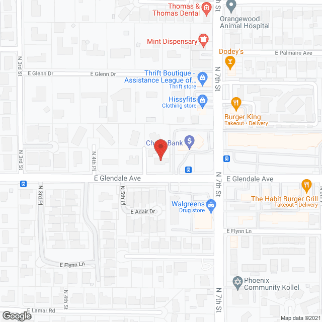 Map of the neighborhood around Squaw Peak Central