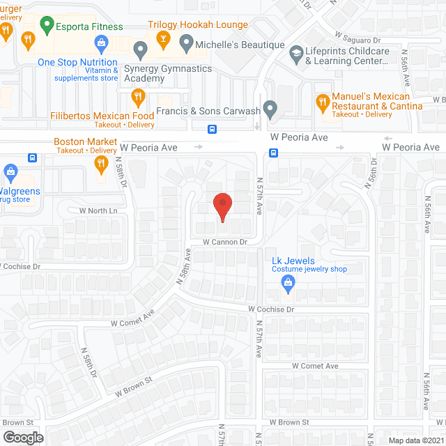 Map of the neighborhood around Everlasting Services At Glendale