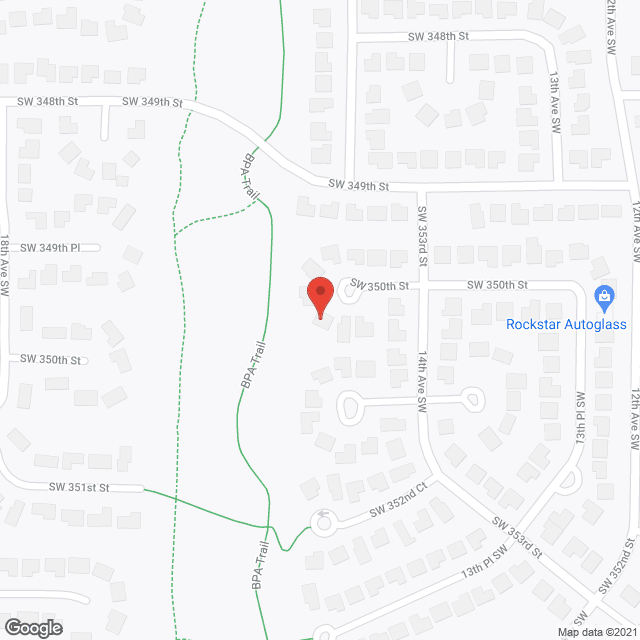 Map of the neighborhood around Grace to Grace AFH