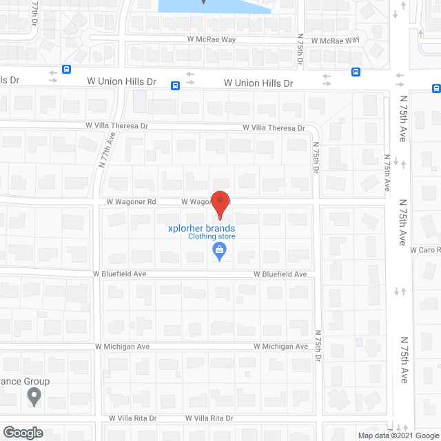 Map of the neighborhood around Adobe Residential Care