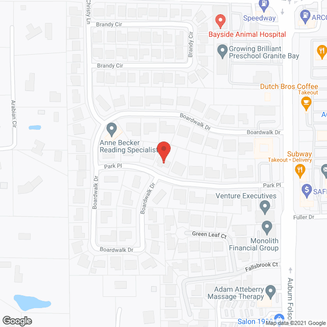 Map of the neighborhood around Cana Place II
