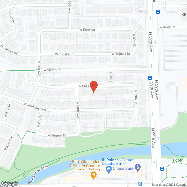 Map of the neighborhood around Arrowhead Heartstone
