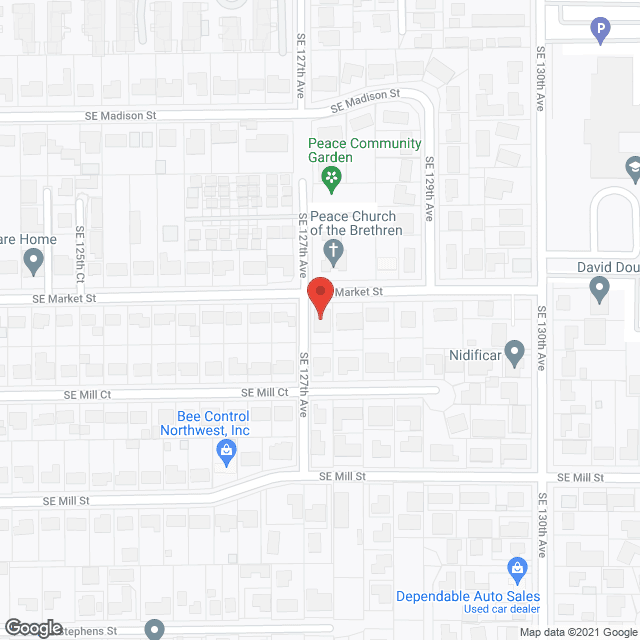 Map of the neighborhood around Golden Age AFH